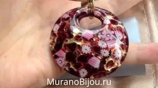 Кулон Vetrofusione из муранского стекла