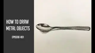 How To Draw METAL Object.