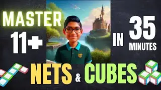 11 Plus Non Verbal Reasoning  Complete Nets and Cubes   | Lessonade