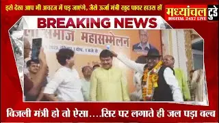 बिजली मंत्री हो तो ऐसा....सिर पर लगाते ही जल पड़ा बल्ब
