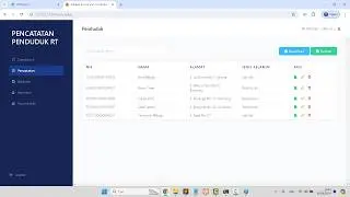 🔴 Aplikasi Pencatatan Penduduk RT Menggunakan Laravel 10