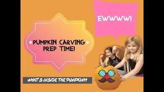 Pumpkin Carving Prep with Mia and Ellie!