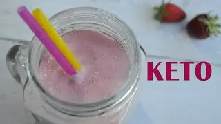 Batido de fresas y cacao - KETO