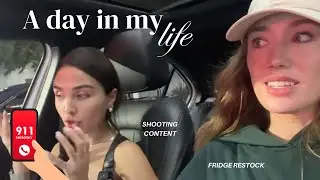 VLOG | shooting content, chasing a phone thief, Fridge Restock