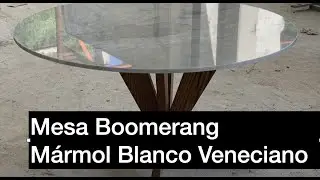Mesa de Comedor de Mármol blanco Veneciano - Mármol Gurza - Ciudad de México