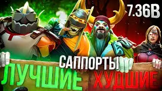 МЕТА ОТЧЁТ САППОРТОВ 7.36C - ЛУЧШИЕ И ХУДШИЕ ЧЕТВЁРКИ И ПЯТЕРКИ В DOTA 2
