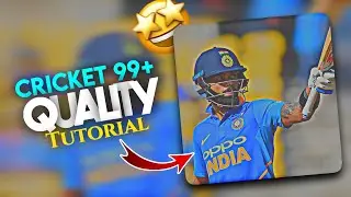 How To Edit Cricket Vedio Like @Cricket99Plus|| Color Grading Like Cricket 99+ 🔥