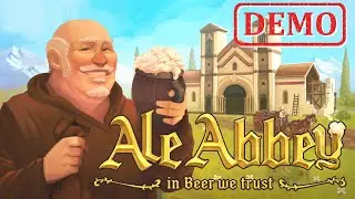 We Brew Beer in Medieval Brewery Tycoon - Ale Abbey Steam Next Fest Demo [NO COMMENTARY]