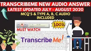 TranscribeMe Audio test, Multiple choice Answers | TranscribeMe Audio Answers October 2020 | Jobs
