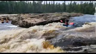 Тумча 2023, порог Красивый на каяке Волхов-360 от компании Планета Вода 