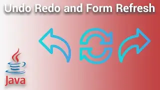 Java Swing - How to create undo redo and form refresh