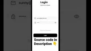 Flutter Login Signup and Forget Password Screen With Validation #shorts #smtechviral #short #flutter