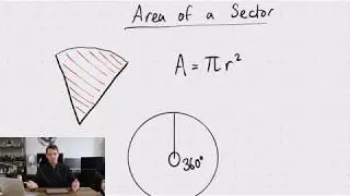 How to find the area of a sector