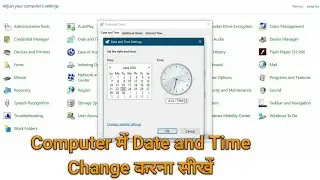 computer me date and time kaise set kare | How to Change Date and Time in Windows 10