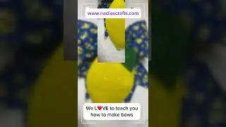 How to make #bow with ribbon and fabric #diytutorials come learn with us