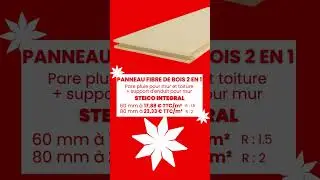 [SOLDES D'HIVER] - Panneau fibre de bois isolation thermique extérieure et parquet à prix cassé !
