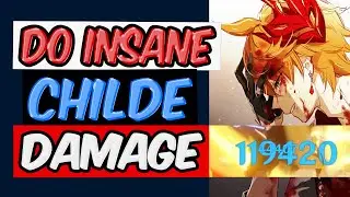 DO MAX DPS WITH HEART OF DEATH CHILDE GENSHIN IMPACT BUILD | (Tartaglia Genshin Impact)