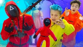 КТО ПОСЛЕДНИЙ ПЕРЕСТАНЕТ  Играть в Кальмара! VooDoo Doll in Squid Game in Real Life