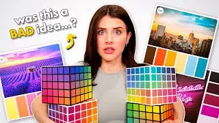 I Tried a COLOR CUBE Coloring Challenge… (was this a BAD idea?)