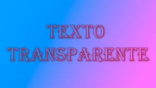 Como Crear Un Texto Transparente en Photoshop 2021 2022