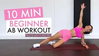 10 MIN BEGINNER AB WORKOUT // No Equipment | Duygu Cabas