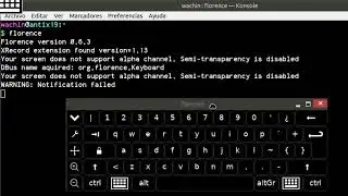 Linux/Florence: Este teclado en pantalla en antiX 19 de 32 bits no funciona (SOLUCION)