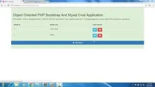 Object Oriented PHP Bootstrap & Mysql CRUD Part 5