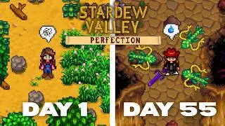How long does it take to casually achieve Perfection in Stardew Valley?