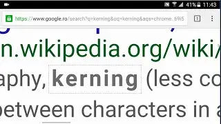 Kerning Google trick on Mobile