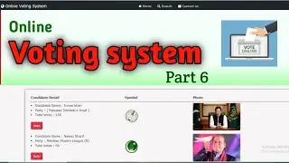 Online Voting System project in PHP | Part 6 | PHP Major Project with Source Code