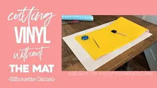 Cutting Vinyl Without the Mat in Silhouette Studio - Vinyl Stencil for Sign Making - Farmhouse Signs