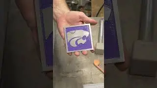 Casting a Kansas State University Wildcat emblem