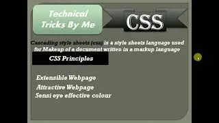 CSS Tutorial Part 1 CSS Introduction | Vishnu Diwakar