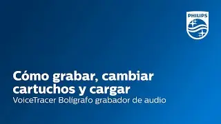 Cómo grabar, cambiar cartuchos y cargar el VoiceTracer Bolígrafo grabador de audio DVT1600