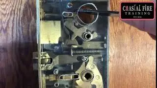 Inside look at a Mortise Slamlatch with a Deadbolt❗️(Throught-The-Lock) CoastalFireTraining.com