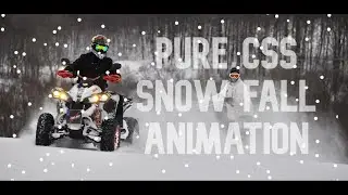 Pure CSS Snow Fall Animation || WEB BURNER