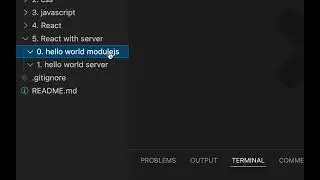 66. Hello world Nodejs and Express.js server