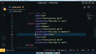 CRUD con PHP - MAMP - HTML - MySQL - Parte2