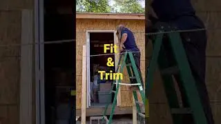 Finishing touches on my #diy #shed on the #homestead Trim is going on. Painting is coming soon.