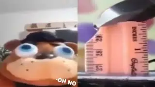 Foxy and freddy doesn't like breaking rulers