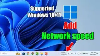 How to add network speed in taskbar windows 11