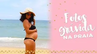 Imitando fotos grávida na praia | Prii Chiprauski