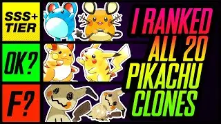 I Ranked ALL 20 Pikachu Clone Pokemon / Pikachu Family | Mr1upz