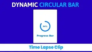 Circular Animated Progress Bar  | Html, CSS And JS(Time-lapse) | WebKitCoding
