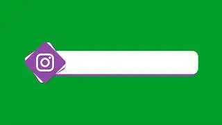 Instagram Lower Third Green Screen | Instagram Lower Third Chroma Key
