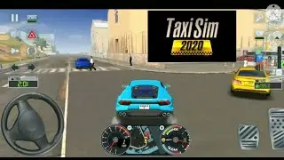Taxi sim 2020 - Lamborghini Aventador 🚕 Driving in los Angeles City #2