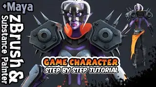 Game Character Step by Step Tutorial - Alien Warrior (zBrush, Maya, SP)