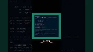 Python Trick: Using __slots__ to Save Memory in Classes