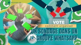 Comment envoyer un sondage dans un groupe WhatsApp #VoteSurWhatsapp #whatsapp #sondagewhatsapp