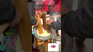 Pounding: Japan vs Africa 🤣| Japanese traditional culture | African culture | Pounded yam | Japan